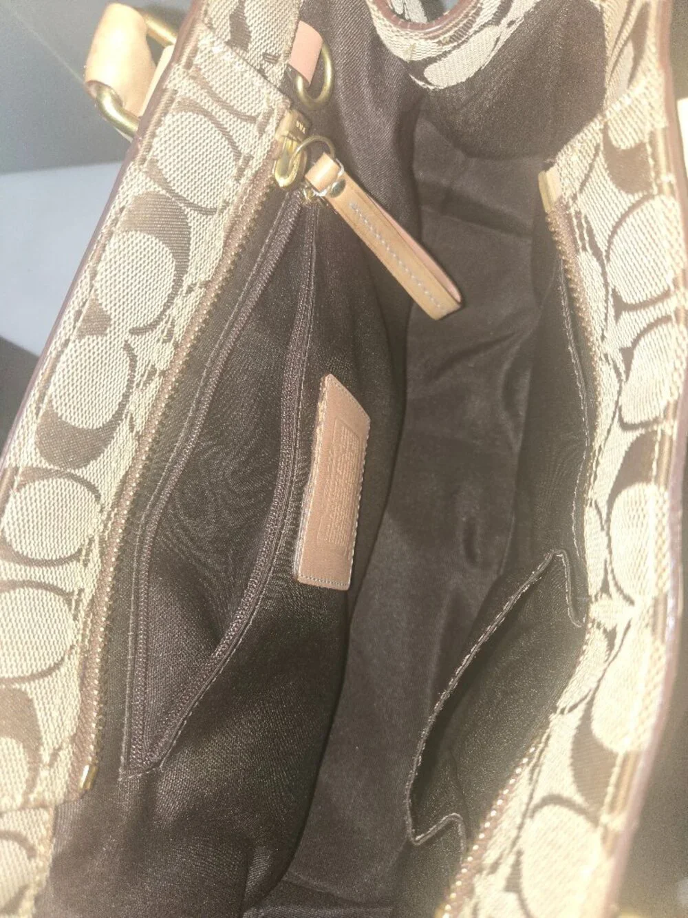 Coach Signature Canvas with Leather Trim - Picture 4 of 7